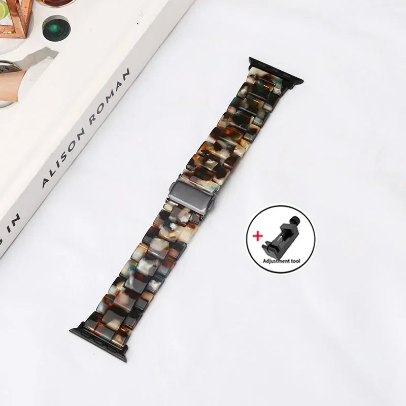 Apple Watch Armband Harz, Luxus Gliederkette