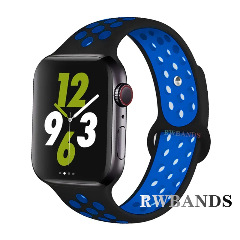 Apple Watch Armband Silikon, Atmungsaktiv