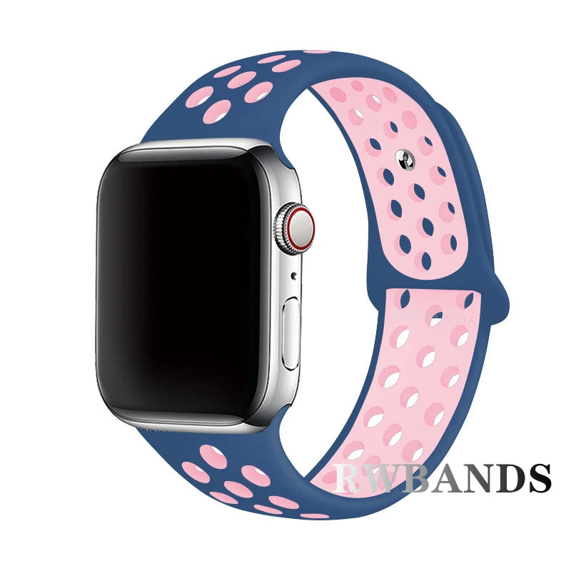 Apple Watch Armband Silikon, Atmungsaktiv