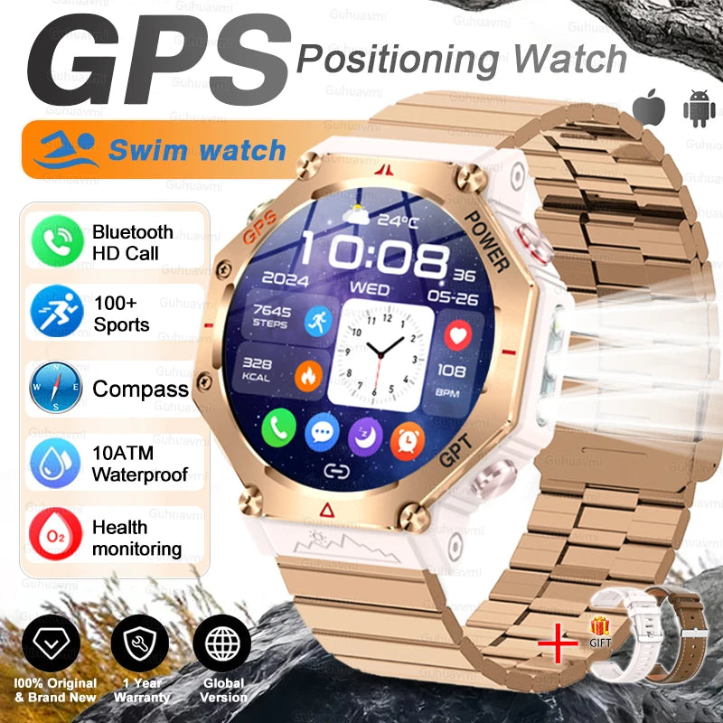 Outdoor Smartwatch KC91, 10 ATM & GPS mit Kompass