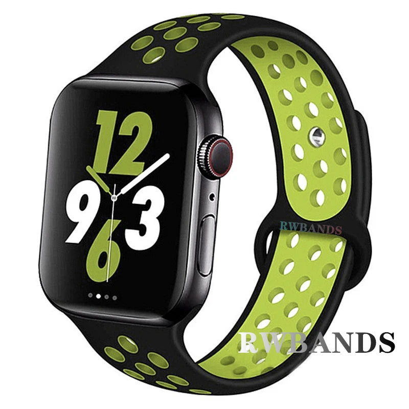 Apple Watch Armband Silikon, Atmungsaktiv