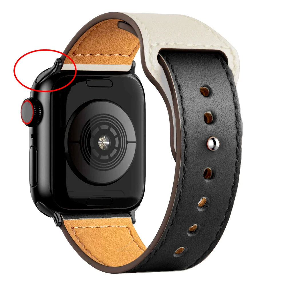 Apple Watch Armband Leder, Klassisch