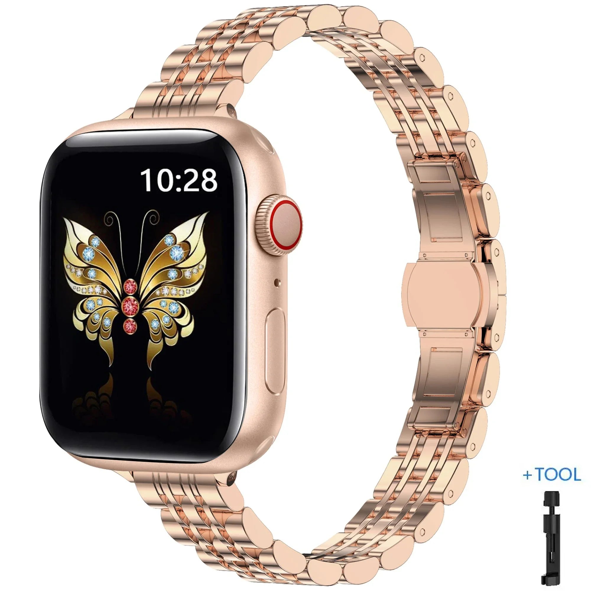 Apple Watch Armband Edelstahl, Damen Filigran