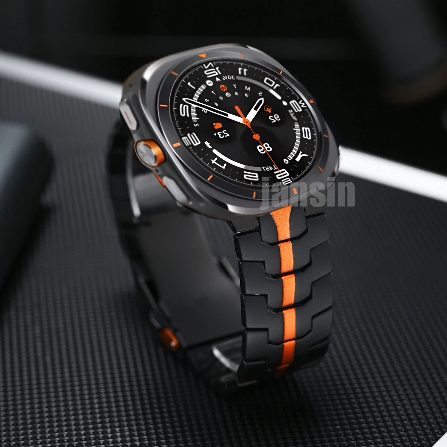 Samsung Watch Armband Edelstahl, Ultra Gliederkette