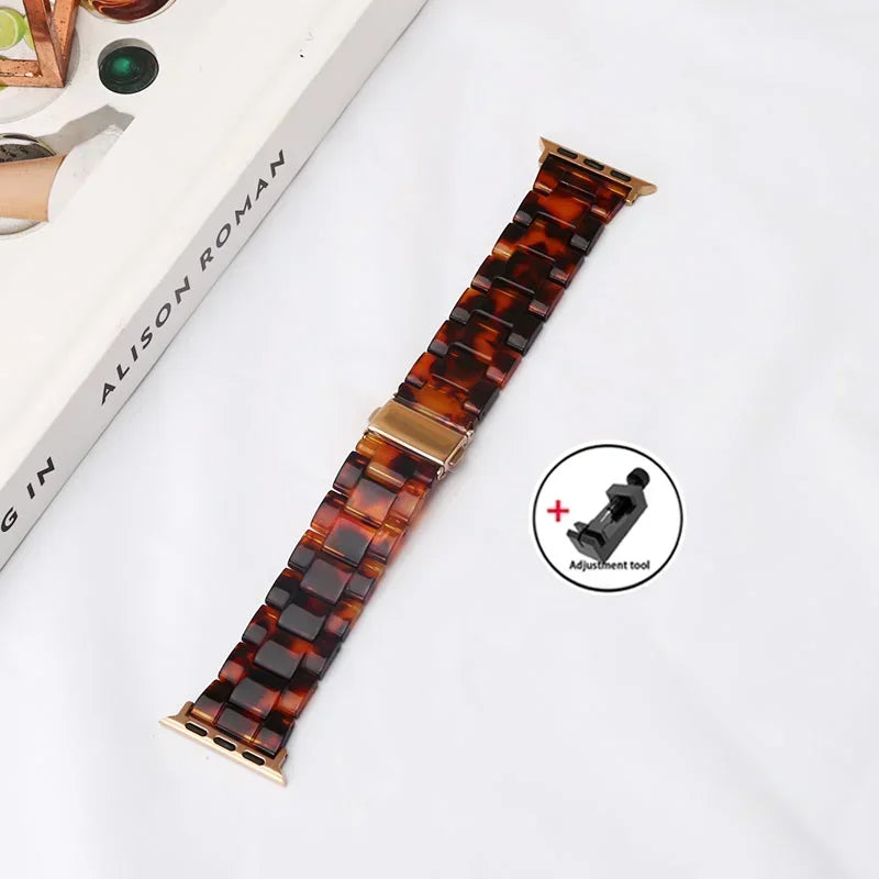 Apple Watch Armband Harz, Luxus Gliederkette