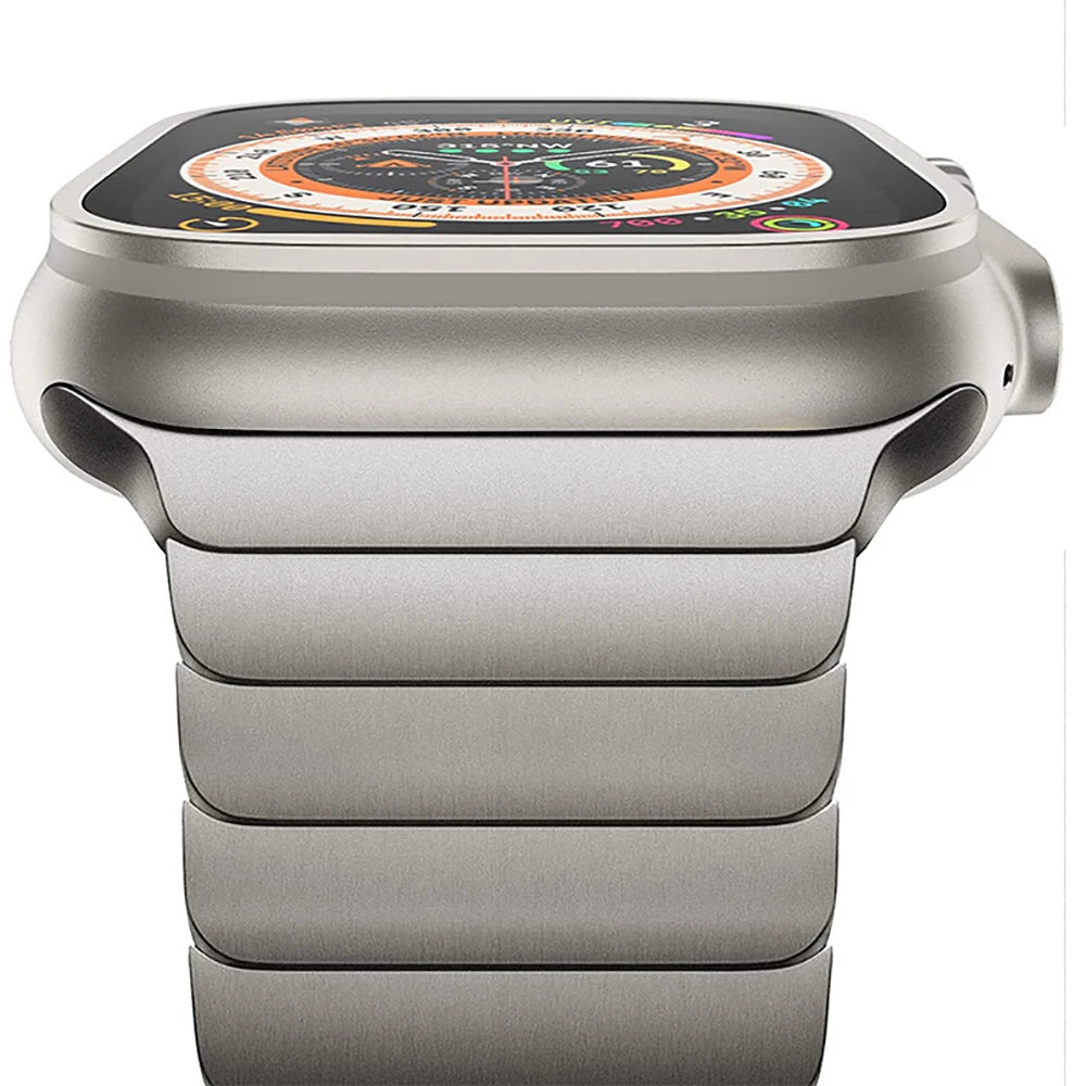 Apple Watch Armband Edelstahl, Luxus Gliederarmband