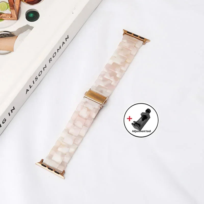 Apple Watch Armband Harz, Luxus Gliederkette