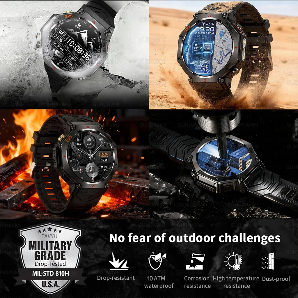 Outdoor Smartwatch KC91, 10 ATM & GPS mit Kompass