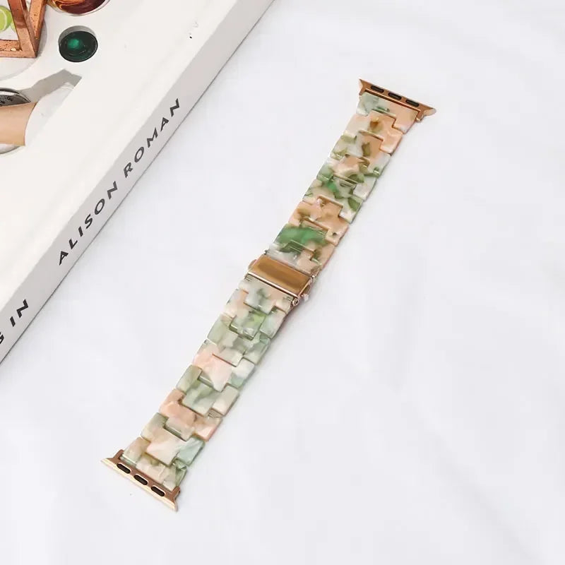 Apple Watch Armband Harz, Luxus Gliederkette