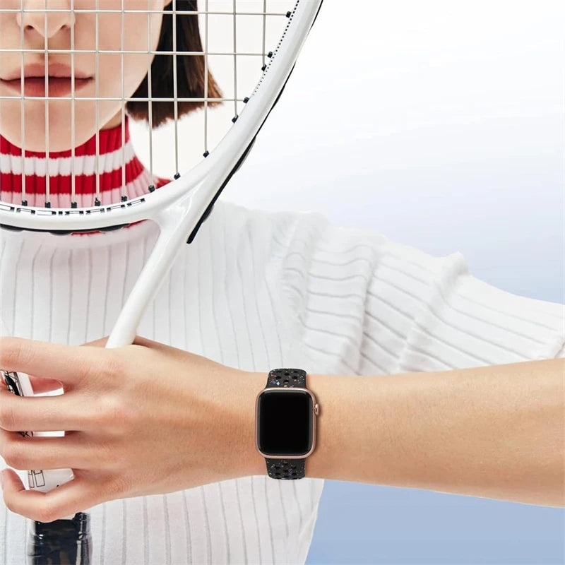 Apple Watch Armband Silikon, Sprenkel-Design