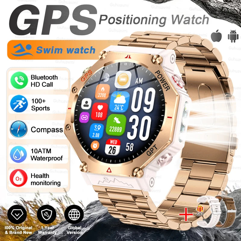 Outdoor Smartwatch KC91, 10 ATM & GPS mit Kompass