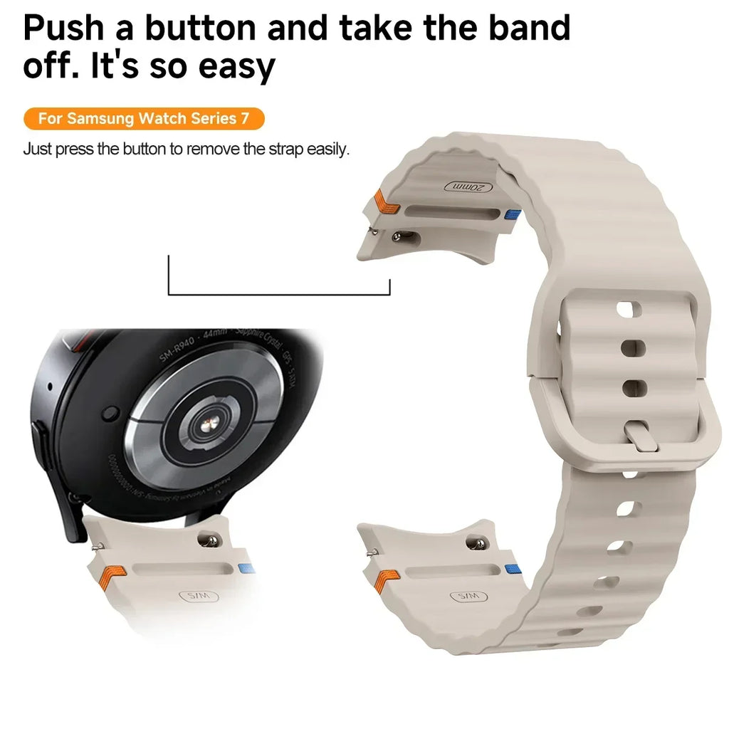 Samsung Watch Armband Silikon, Original Style