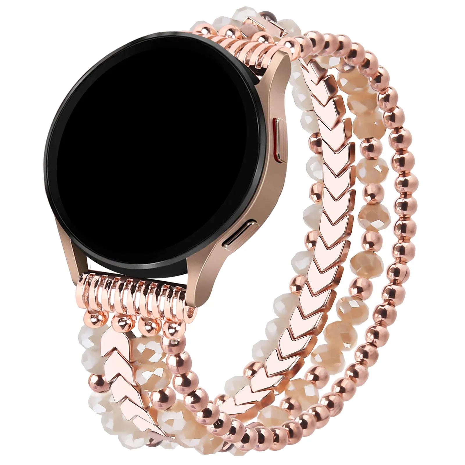Samsung Galaxy Watch Armband Perlen, Damen Fashion