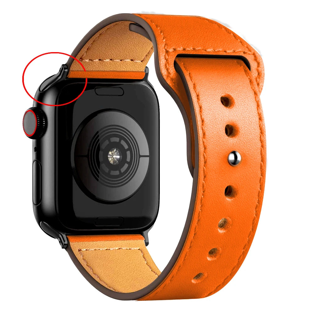Apple Watch Armband Leder, Klassisch