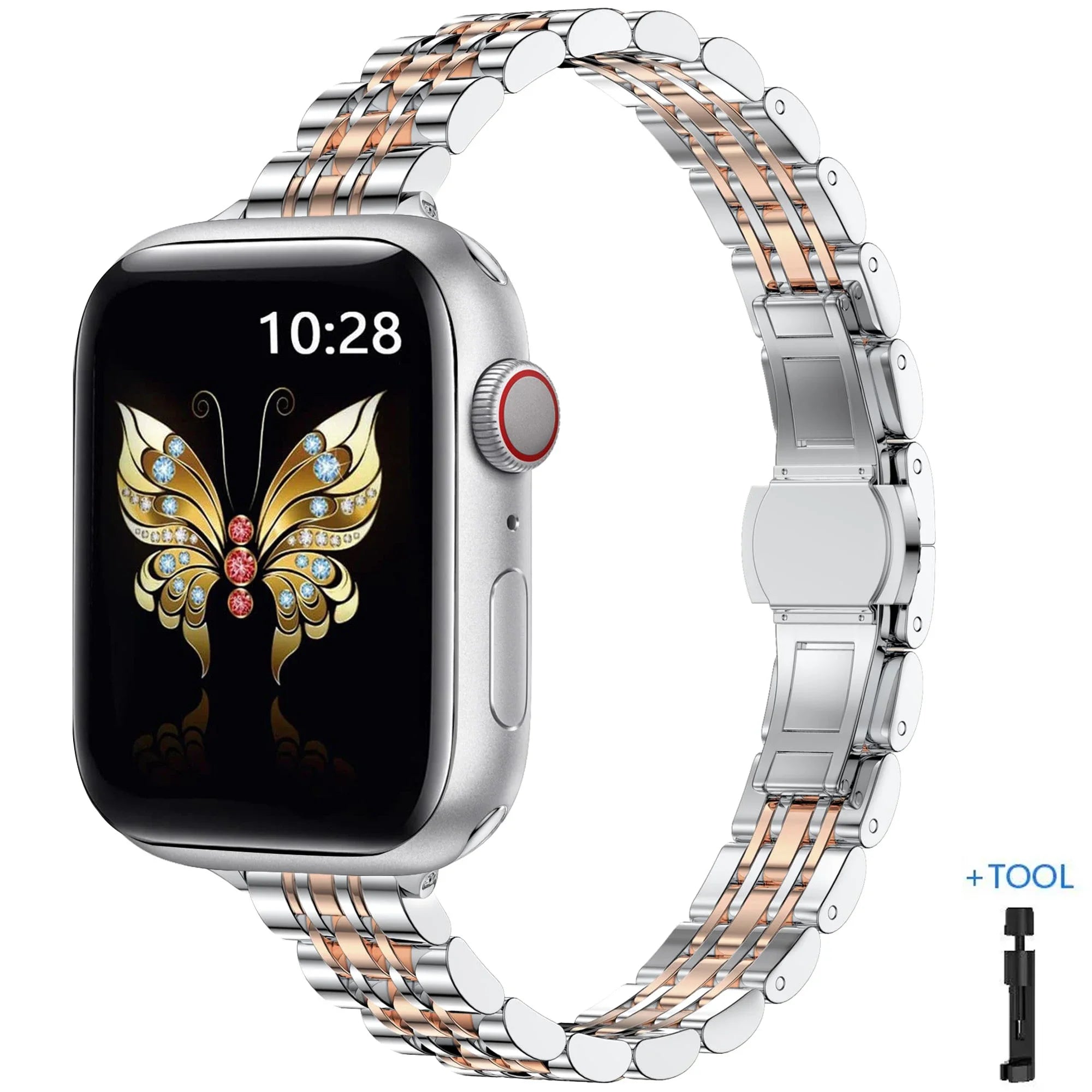 Apple Watch Armband Edelstahl, Damen Filigran