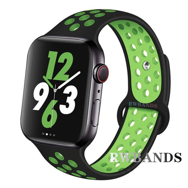 Apple Watch Armband Silikon, Atmungsaktiv
