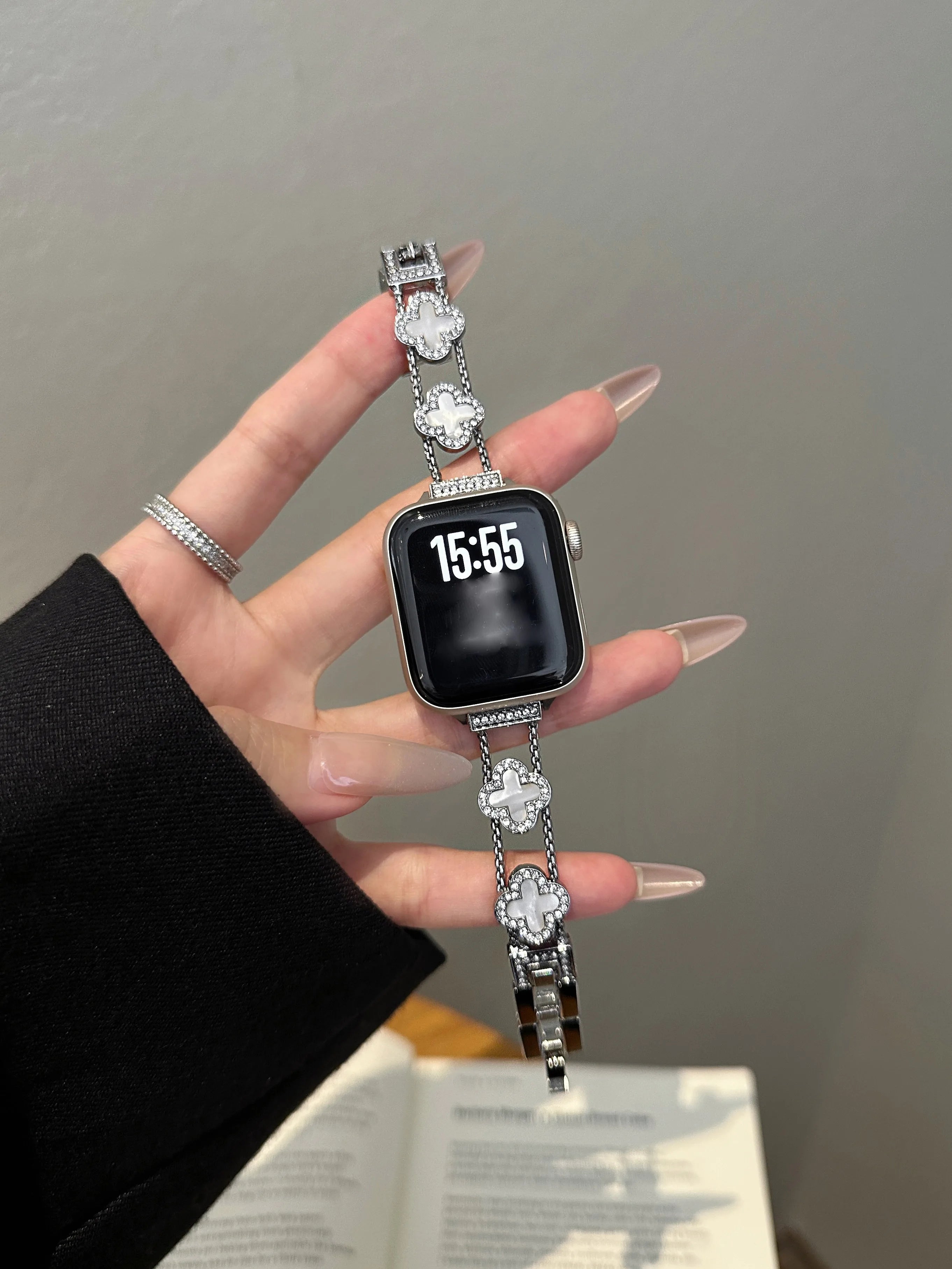Apple Watch Armband Edelstahl, Gliederkette Premium