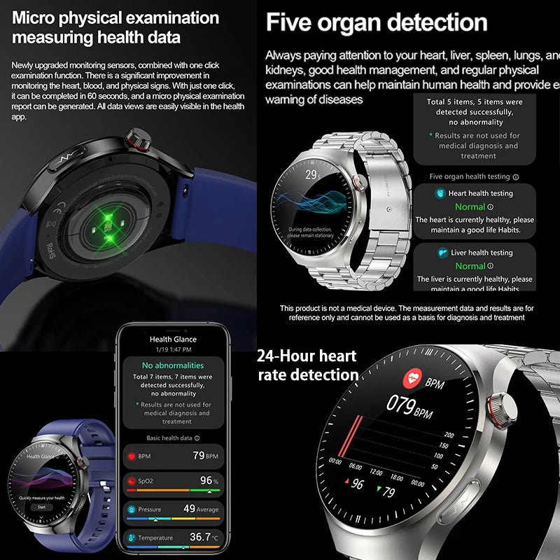 Smartwatch TK26, 1,43 Zoll AMOLED mit Saphirglas
