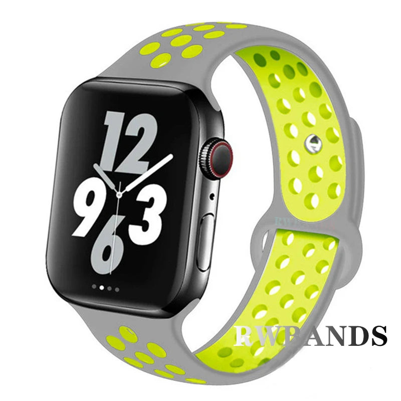 Apple Watch Armband Silikon, Atmungsaktiv