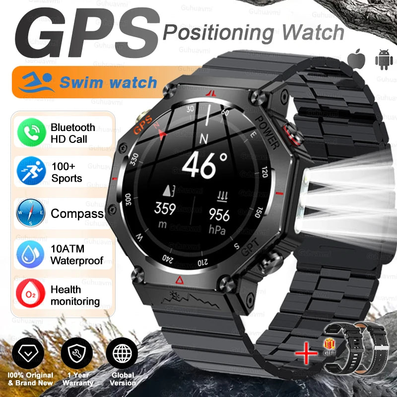 Outdoor Smartwatch KC91, 10 ATM & GPS mit Kompass