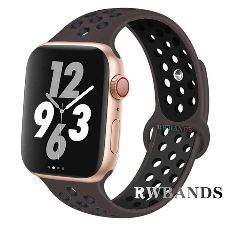Apple Watch Armband Silikon, Atmungsaktiv