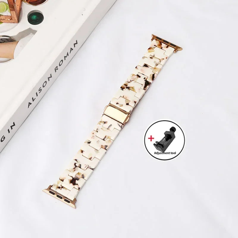 Apple Watch Armband Harz, Luxus Gliederkette