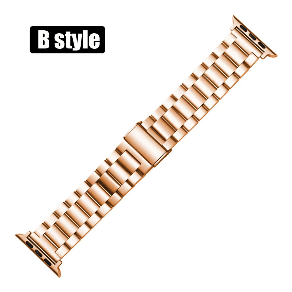 Apple Watch Armband Edelstahl Gliederarmband, Klassisch