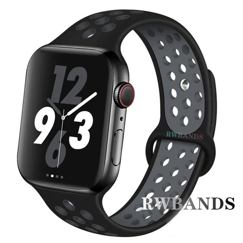 Apple Watch Armband Silikon, Atmungsaktiv