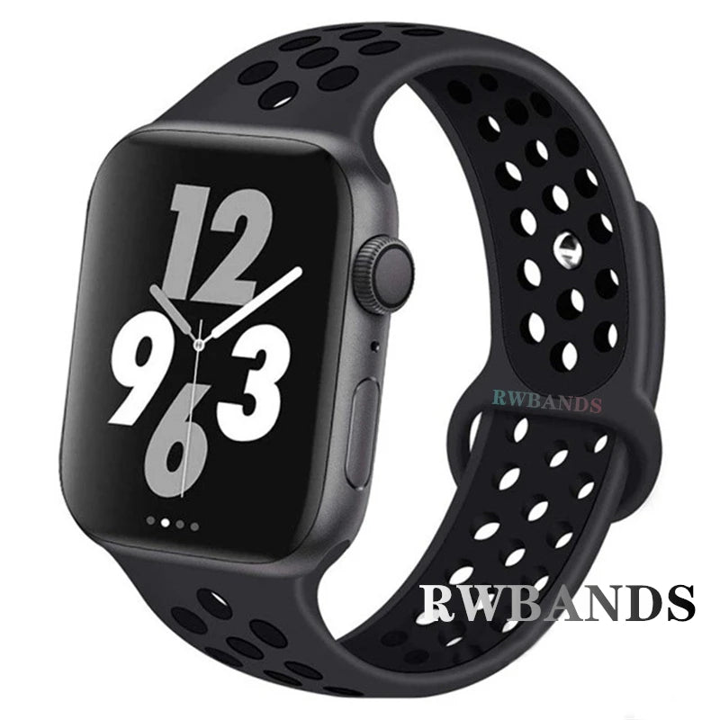 Apple Watch Armband Silikon, Atmungsaktiv