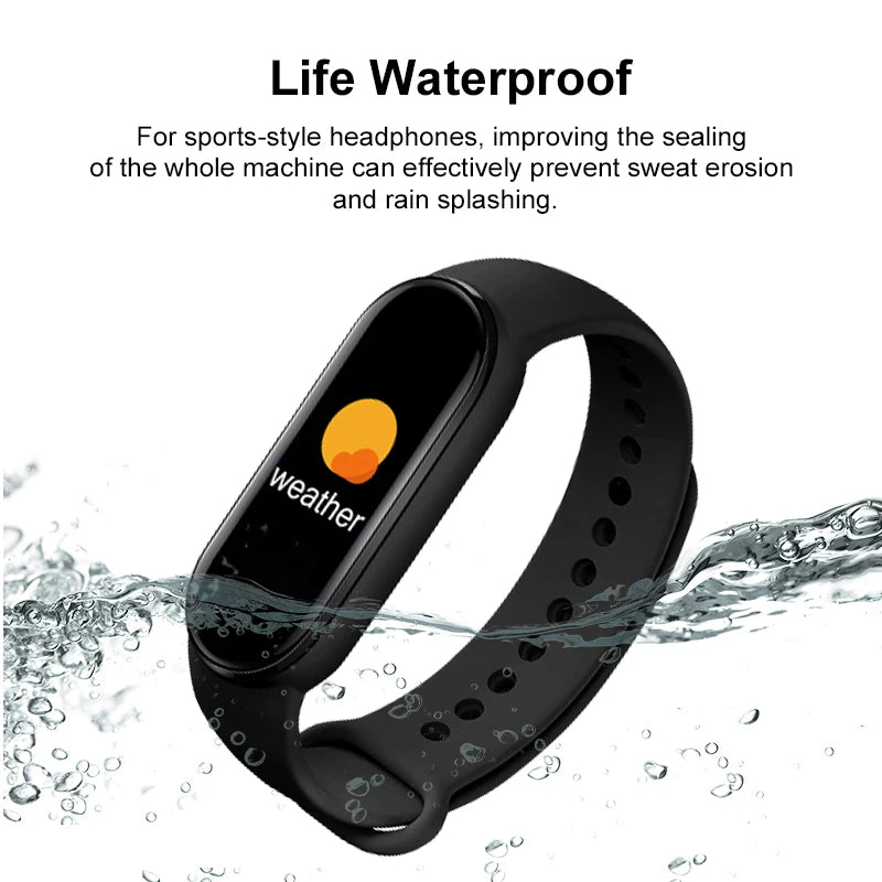 Fitness Smartwatch M6, Pulsmessung & Schlaftracking