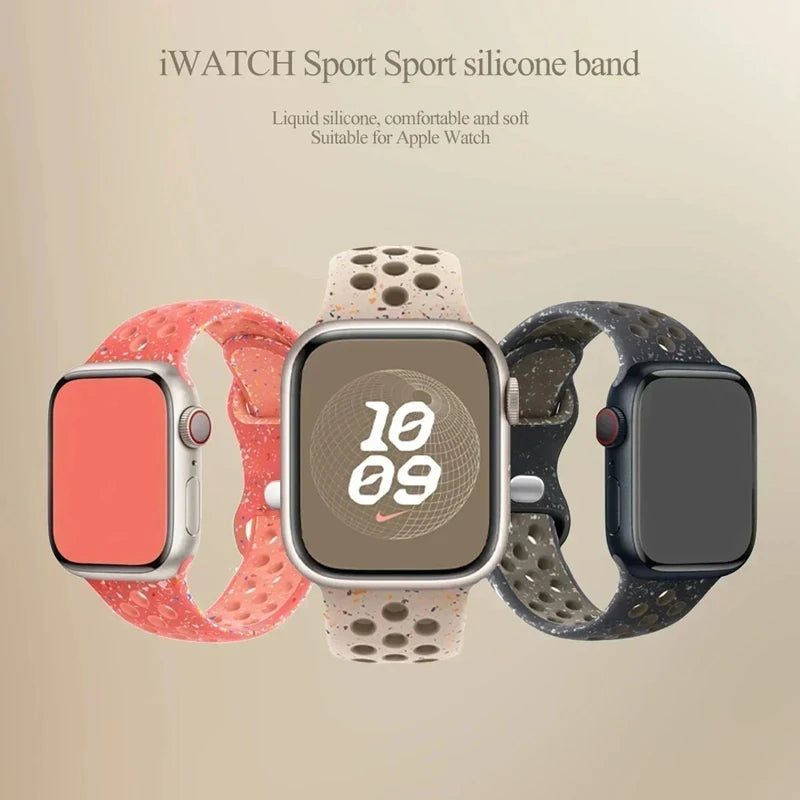 Apple Watch Armband Silikon, Sprenkel-Design