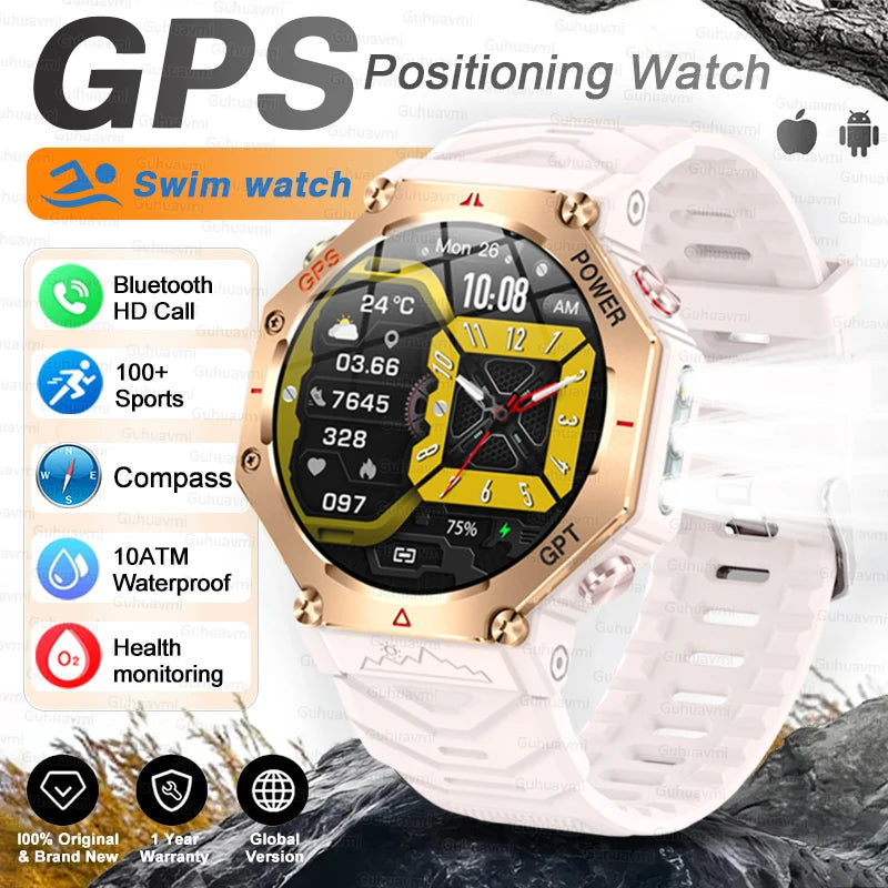 Outdoor Smartwatch KC91, 10 ATM & GPS mit Kompass