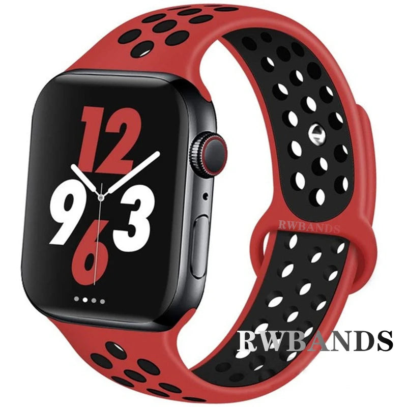 Apple Watch Armband Silikon, Atmungsaktiv