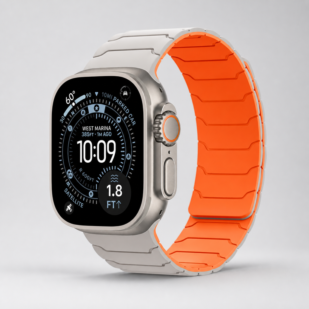 Bracelet magnétique orange