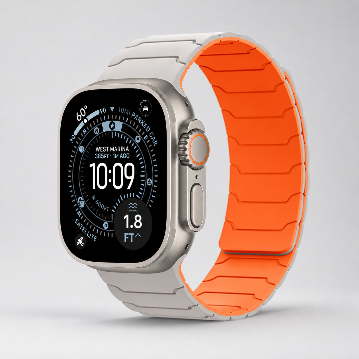 Bracelet magnétique orange