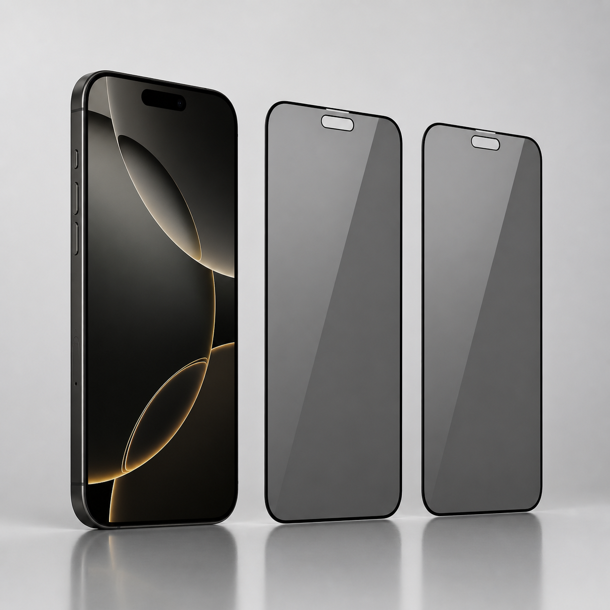 Zwei Blickschutz-Panzergläser für iPhone