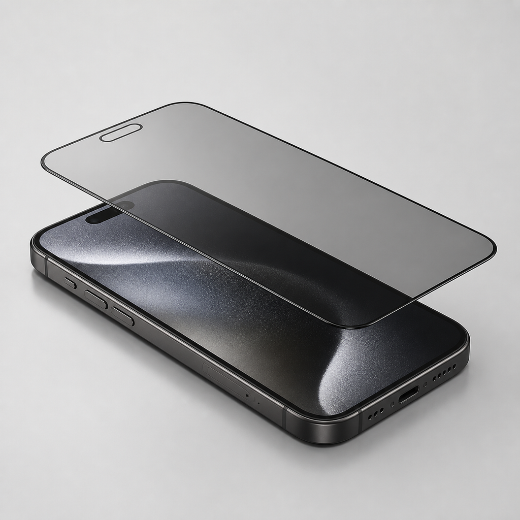 Dünnes Blickschutz-Panzerglas für iPhone