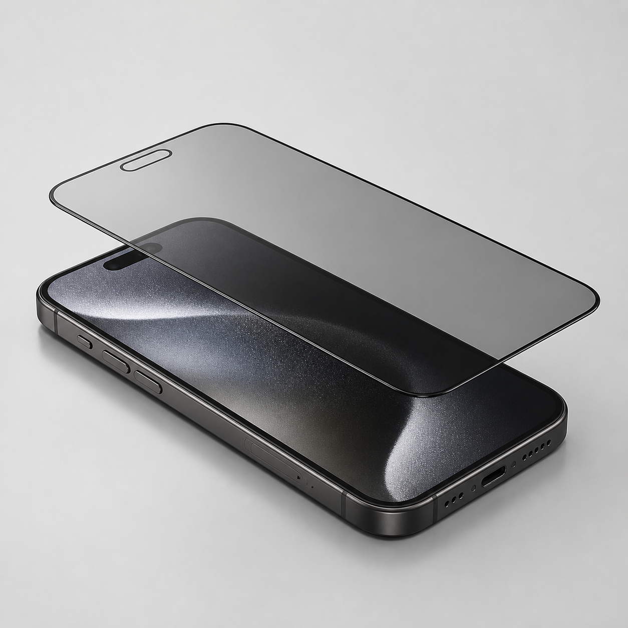 Dünnes Blickschutz-Panzerglas für iPhone