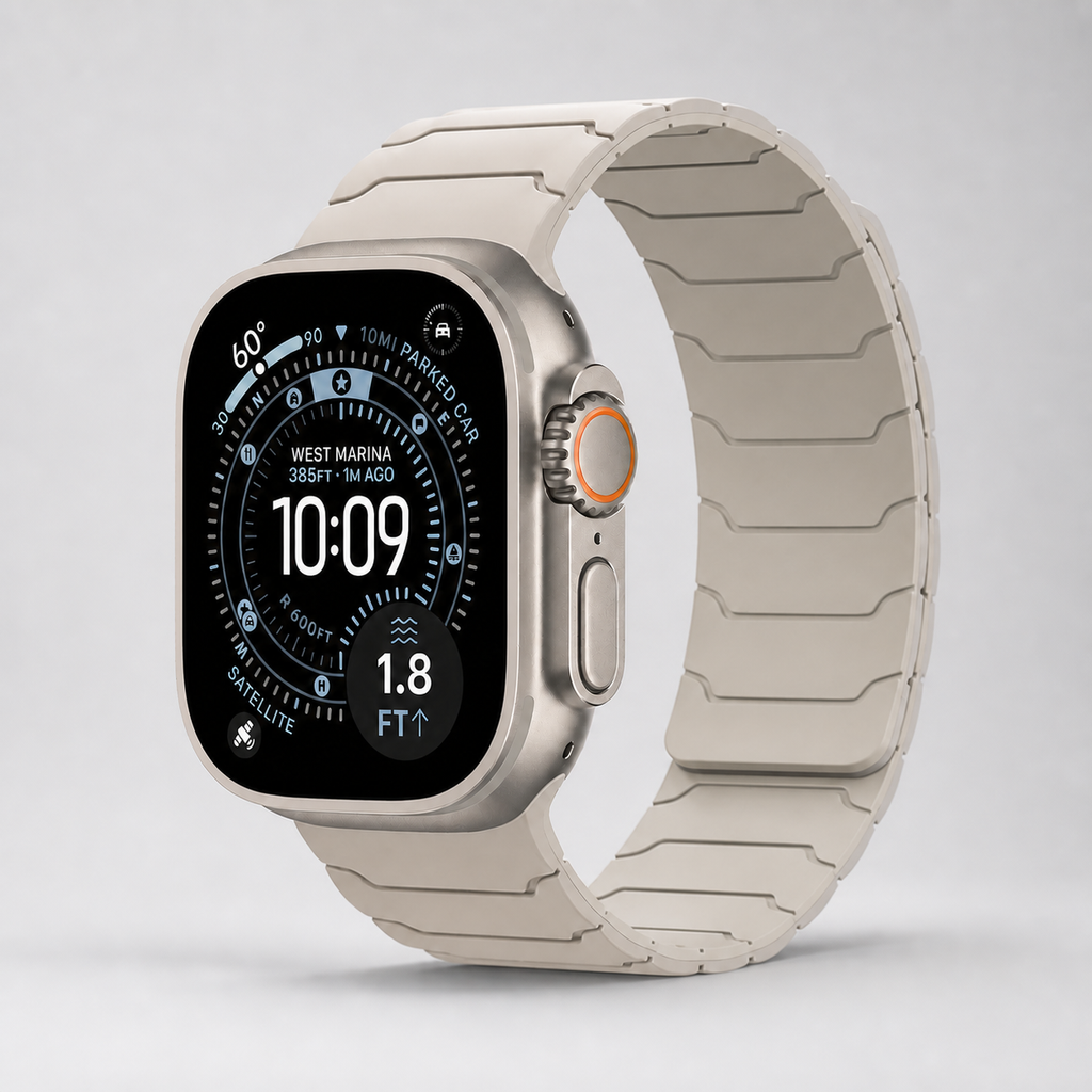 Bracelet magnétique beige