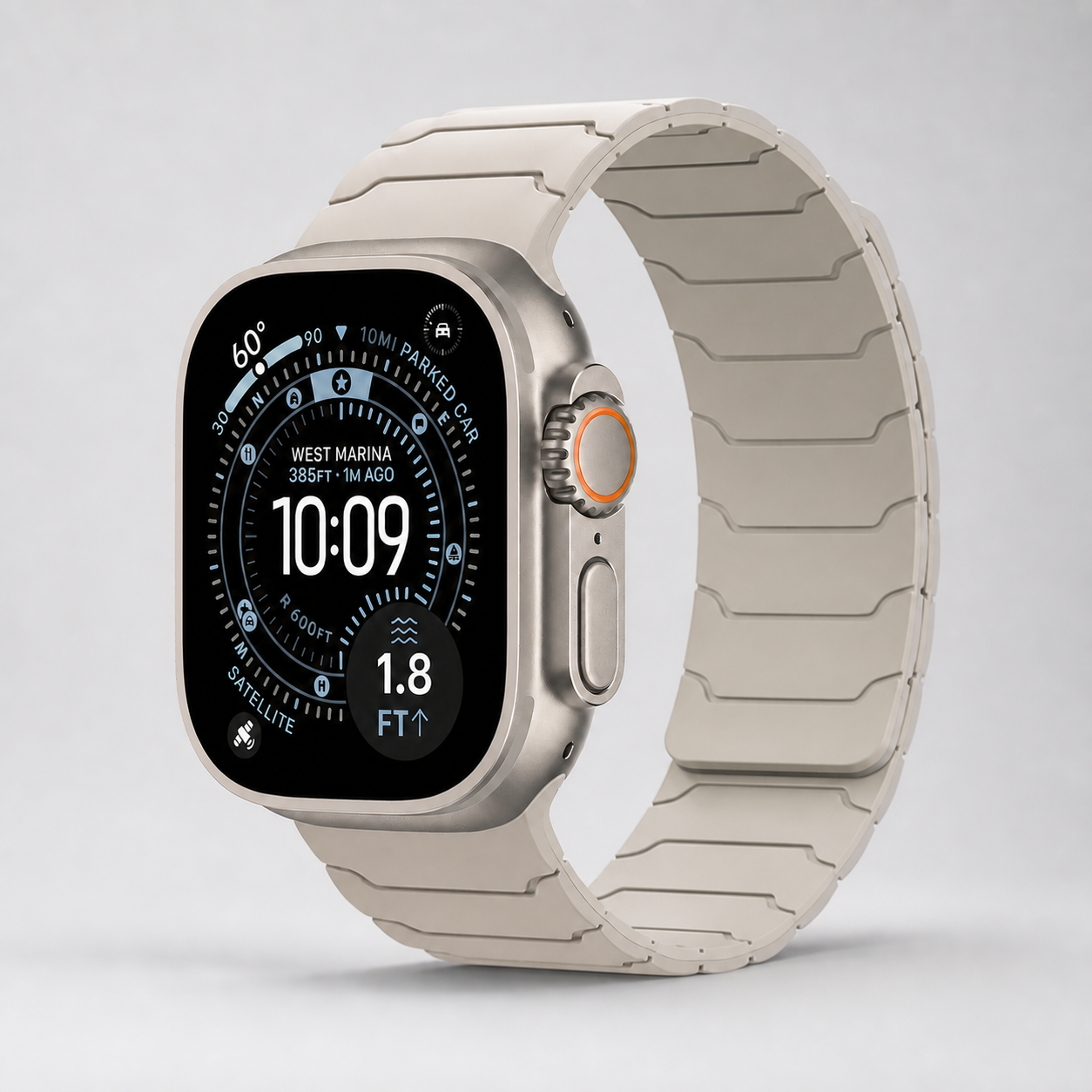 Bracelet magnétique beige