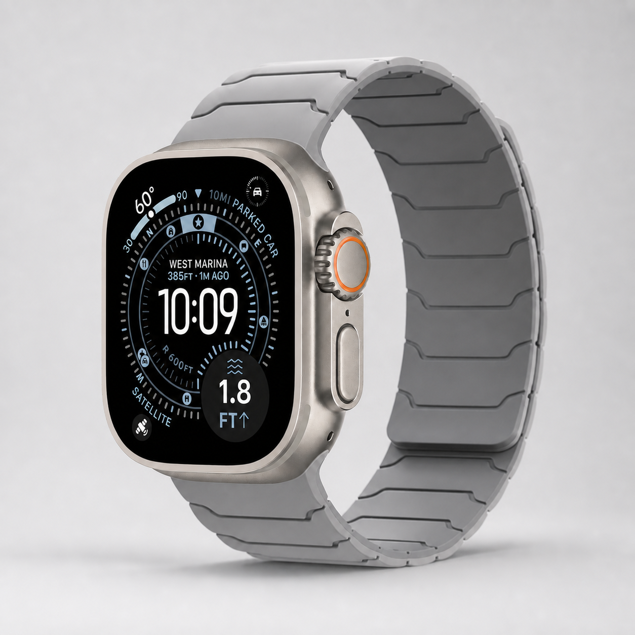 Bracelet magnétique gris graphite