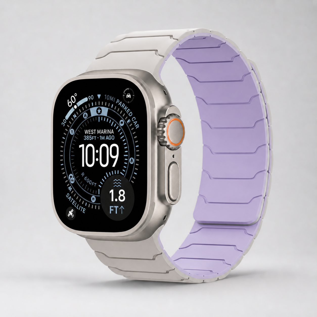 Bracelet magnétique lilas