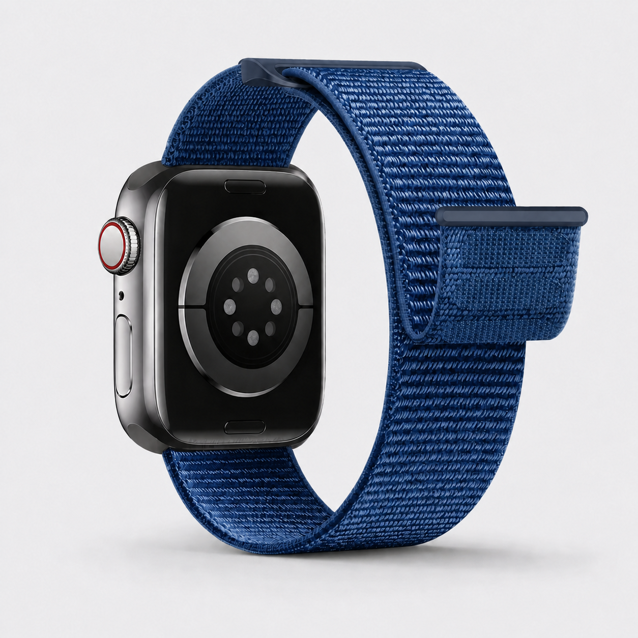 Bracelet Apple Watch nylon bleu – vue produit premium