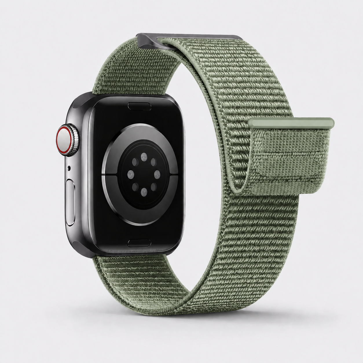 Bracelet Apple Watch nylon vert – vue produit premium