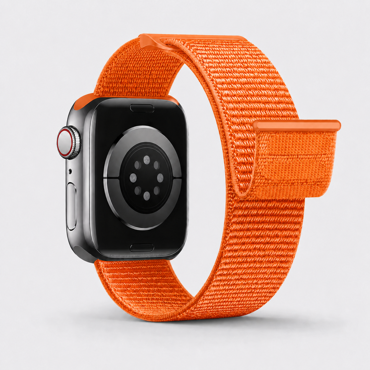 Bracelet Apple Watch nylon orange – vue produit premium