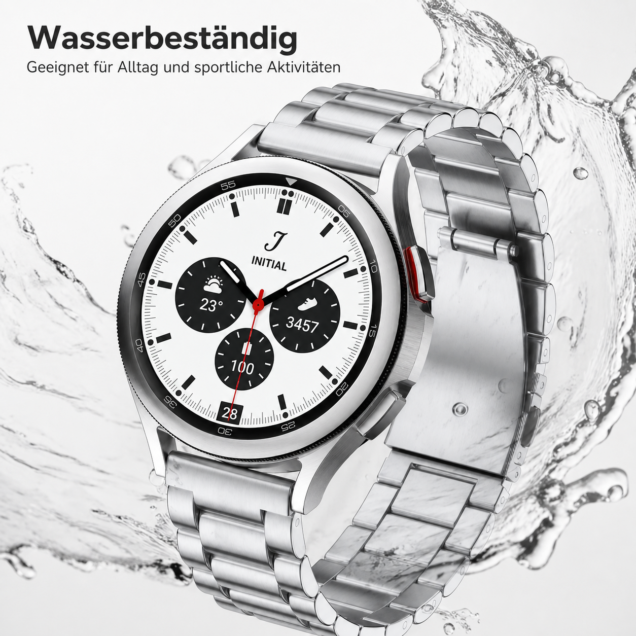 Wasserbeständiges Edelstahlarmband für Samsung Watch