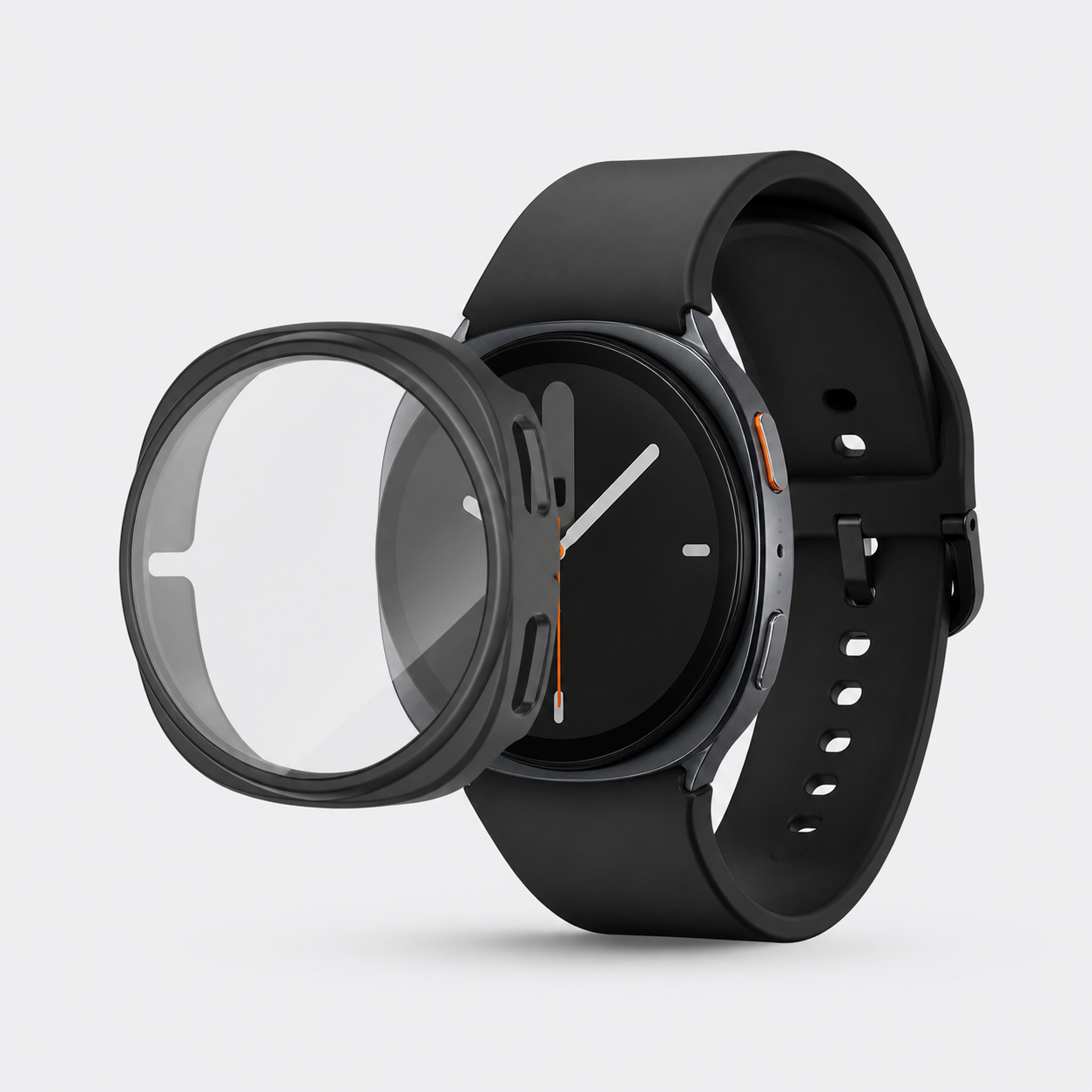 Samsung Galaxy Watch 8 TPU-Schutzhülle – Schwarz