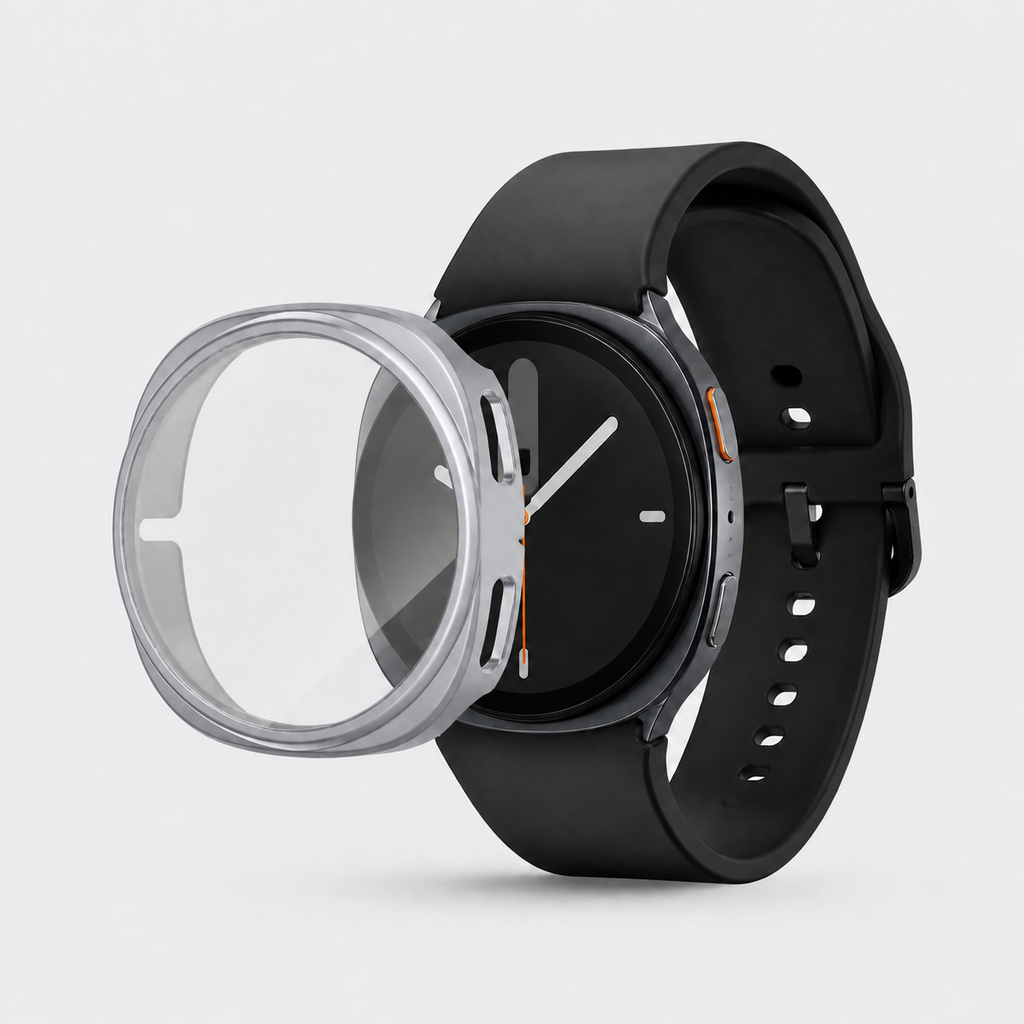 Samsung Galaxy Watch 8 TPU-Schutzhülle – Silber