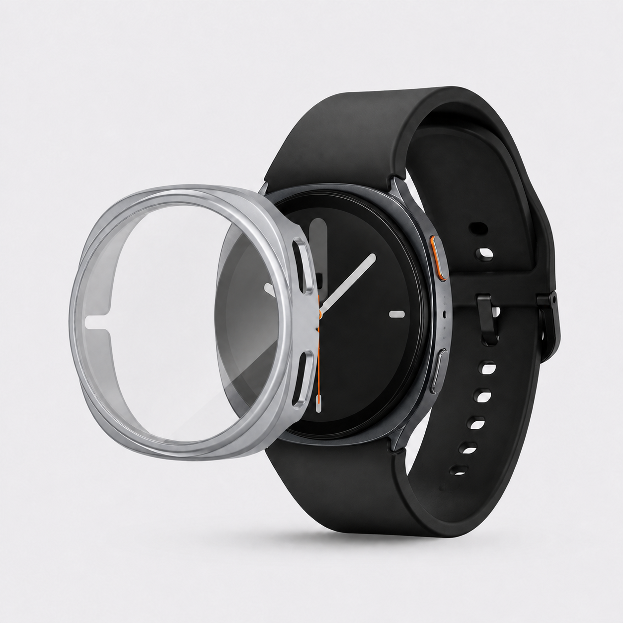 Samsung Galaxy Watch 8 TPU-Schutzhülle – Silber